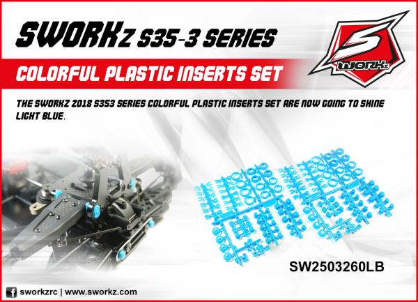 SWORKz Kunstoffeinsätze Colour (SB) (2Set)